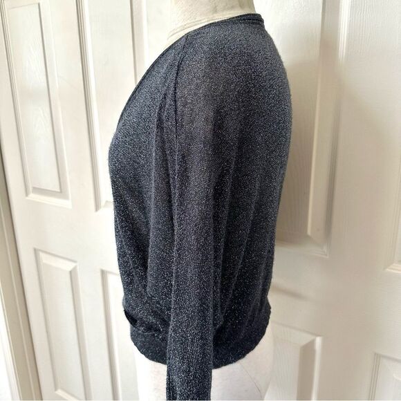 Free People black glitter button cardigan - Picture 2 of 13